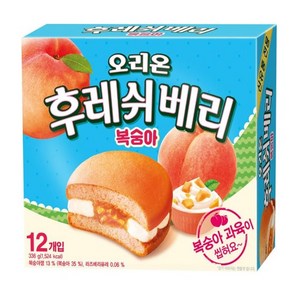 오리온 후레쉬베리 복숭아, 336g, 8개