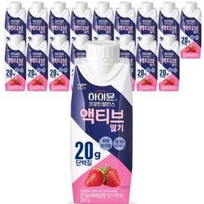 하이뮨 프로틴 밸런스 액티브 딸기, 250ml, 18개