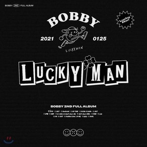 [CD] 바비 (BOBBY) - 2nd FULL ALBUM : LUCKY MAN [B ve.] : 80p 포토북 + 32p DIY북 + 스티커 + 포토카드..., YGPLUS, CD