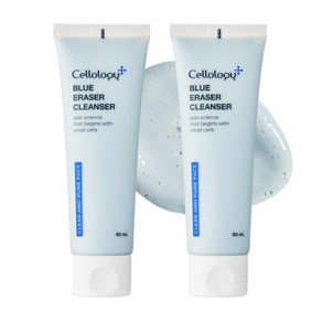 셀올로지 블루 이레이저 클렌저 바하 딥클린 모공 저자극, 2개, 80ml