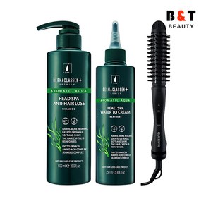 더마클라센 헤드스파 헤어로스 샴푸 500ml + 트리트먼트 250ml + 헤어 롤 고데기, 1개