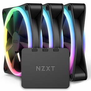 NZXT NZXT F120 RGB DUO Matte Black (3PACK/Contolle), 1개