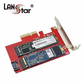 LANsta M.2 SSD SATA PCI-E 카드/LS-PCIE-M2SATA/30/42/60/80mm M.2(NGFF) SSD 호환/M.2(NGFF) SSD와 NVMe M.2(, 기본