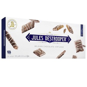 스페인 쥴스 데스트루퍼 JULES DESTROOPER CHOCOLATE VIRTUOSO BISCUITS 초콜릿 버츄오소 비스킷, 100g, 6개