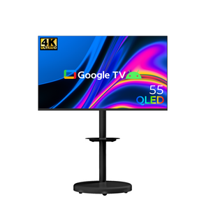 무빙큐빅스 스마트 4K UHD QLED 55인치 삼탠바이미 블랙에디션 스탠딩 이동식 TV 삼텐바이미 중소바이미, 고객직접설치, 스탠드형, 무빙큐빅스 4K UHD QLED 55인치 삼탠바이미, 139cm/55인치