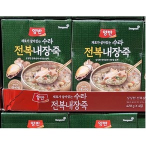 동원 양반 수라 전복내장죽 420g X 4입, 1.68kg, 1박스