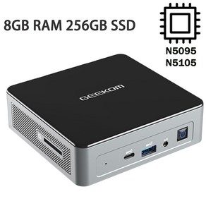 GEEKOM 미니 에어 11 PC 셀러론 인텔 N5095 Win11Po 데스크 컴퓨터 UHD 그래픽 지원 4K 듀얼 DDR4 와이파이 블루투스 HDMI, [01] Celeon N5095, [02] UK, [03] 8GB RAM 256GB SSD, 02 8GB RAM 256GB SSD, 01 Celeon N5095_01 UK