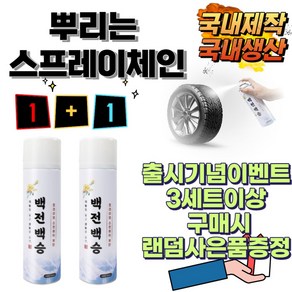 꼬맹아안녕 국내제작 국내생산 뿌리는 스노우체인 스프레이체인(1+1/500ml*2개-1세트구성), 500ml, 1세트