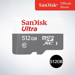 샌디스크코리아 공식인증정품 마이크로 SD카드 SDXC ULTRA 울트라 QUNR, 512GB, 1개