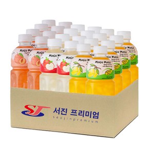 (서진프리미엄) 모구모구 3종혼합(복숭아+사과+망고) 320mlx24ea, 24개, 320ml