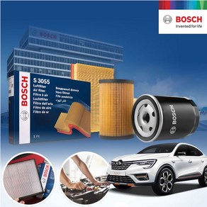 XM3 1.6 가솔린 BOSCH 에어크리너 오일필터 2종세트 5L 필요 a3024+o186 KPT-5560542 cs05017, 1개