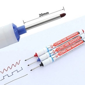 펜심이 긴 목공 작업 마커펜, 1개