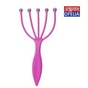 오필리아 두피마사지 볼헤드두피마사지 두피스케일링 두피마사지빗 지압마사지 두피클리닉 머리마사지기 국산정품, 1개, 핑크