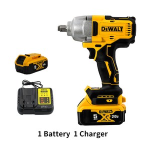 Dewalt 브러시리스 전기 임팩트 렌치 812N.M 토크 DCF892 12 인치 무선 자동차 스크루드라이버 전동 공구 2, 03 영국, 01 1 Battey 1 Chage