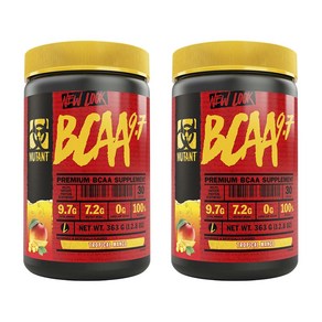 뮤턴트 BCAA 9.7 트로피컬 망고, 363g, 2개