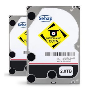 [SEBAP] BUSCAR CCTV HDD 2TB SVP1200RS (3.5HDD/ SATA3/ 5400pm/ 64MB/ PMR/ 리퍼비시) [2PACK], 상세페이지 참조