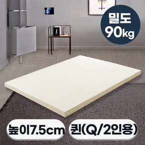 [특가쿠폰] 에코어 천연라텍스 매트리스 7.5cm 밀도 90kg (미니싱글 싱글 슈퍼싱글 퀸 킹 라지킹)