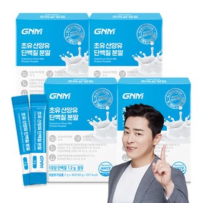 [무부형제] GNM 산양유 초유 단백질 프로틴 분말 스틱 / 프로바이오틱스 유산균 BCAA 비타민 칼슘, 60g, 4개