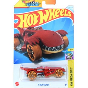 핫휠 24년 C D E 버전 Hot Wheels 미니 장난감 자동차 스포츠카 C4982, 65.(24E)티렉스 114호차, 1개