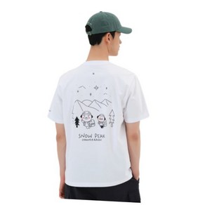 스노우피크 어패럴 SNOWPEAK APPAREL [스노우피크 X 카카오] 과 춘식이 반팔 티셔츠 (S25MMFTS09) White S25MMFTS09WH 64144