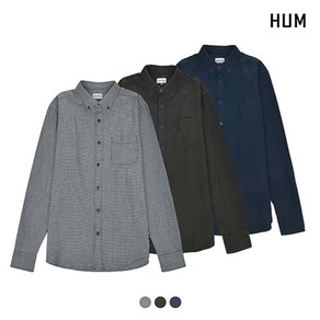 HUM 남 플란넬 코튼 체크 셔츠 H173H211A