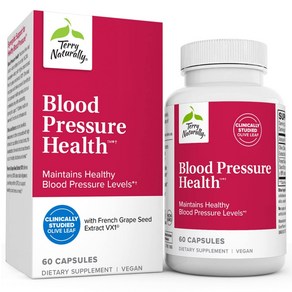 Tey Natually Blood Pessue Health - 60 Vegan Capsules - Pomotes Healthy Ciculation & Blood P, 1개, 60정