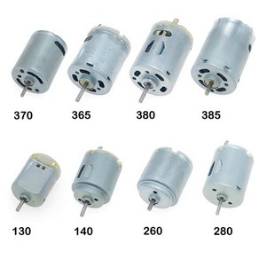 모터 DIY 헤어 드라이어 장난감 팬 엔진 부품용 전기 고속 카본 브러시 DC 3V 6 V 12V 130 140 260 280 365 370 380 385 1 개, [04] 1PCS 280 Moto, 1개