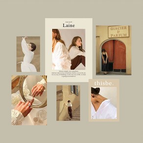 데일리스너그 인테리어 감성 엽서 인스타 사진 벽 장식 촬영 소품, 01. Laine 엽서 set