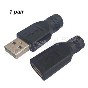 DIY 커넥터 5.5*2.1mm DC 암 전원 잭 USB 2.0 A 타입 수 플러그 잭 소켓 5V 어댑터 노트북, 02 1 pai, 1개