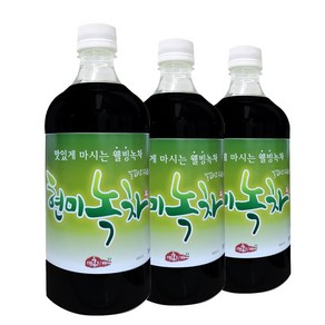 홍치마 대용량 현미녹차 진한 고농축 원액 액상 말차 엑기스 950ml 다홍치마, 3개