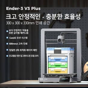 Ceality 크리얼리티 손도리 고속 3D 프린터 Ende-3V3 Plus, 3V3 Plus