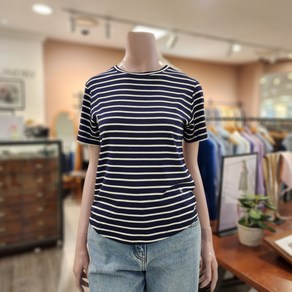 BCBG T taeng 스트라이프ts 티셔츠 - B4B3X471 55 [NAVY]