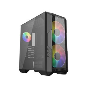 [쿨러마스터] HAF 500 강화유리 블랙 (미들타워)