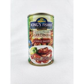 킹 푸드 킹스피셔 정어리통조림 (칠리소스맛) 155g King Food Kingfishe Canned Sadines (chilli Sauce Flavo), 1개