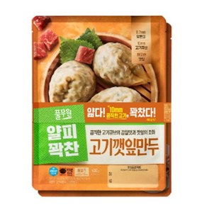 풀무원 얇은피 꽉찬속 고기깻잎만두 400g 2개