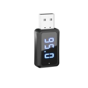 차량용 블루투스 5.3 미니 USB 송신기 수신기 LED 디스플레이 핸즈프리 통화 키트 자동 무선 오디오 FM