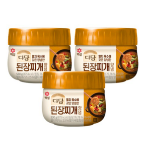 [제일제당] 다담 순두부/된장찌개 외 양념 10팩 세트, 530g, 3개