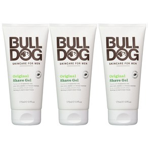 3개세트 불독스킨케어 오리지널 쉐이빙 젤 175ml Bulldog Sensitive Shave Gel, 3개