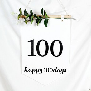 생일 배너 족자, 100일