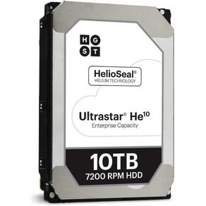 HGST WD Ultasta DC HC530 14TB SATA 6Gbs 3.5인치 데이터 센터 HDD WUH721414ALE604 0F31152 Renewed, 10TB - SE