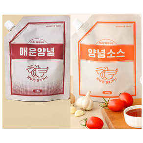 페리카나 양념치킨 소스 매운양념 세트, 300g, 2개