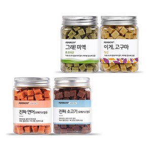 페페로니 진짜 소고기 + 진짜 연어 + 그래 미역 + 이게 고구마, 1세트, 180g