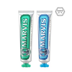 마비스 치약 클래식 스트롱 민트향 1P + 아쿠아 민트향 1P, 1세트, 170ml