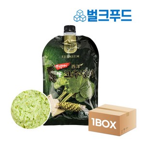 청비 알맹이 생와사비 1박스(700g x 12팩) 대용량 업소용 와사비 고추냉이, 12개, 700g