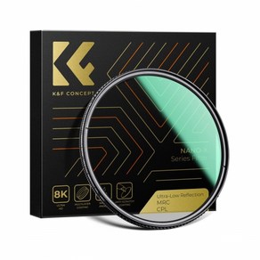 K&F CONCEPT NANO-X Ulta-Low Reflection 초저반사 CPL 편광필터 8K AGC Glass 72mm