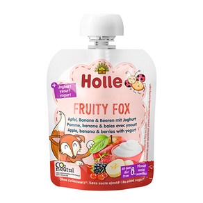 홀레 요거트 퓨레 파우치 프루티 폭스 85g, 1개