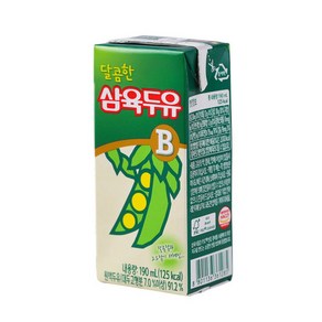 삼육두유 달콤한 B 190ml x 96팩, 96개