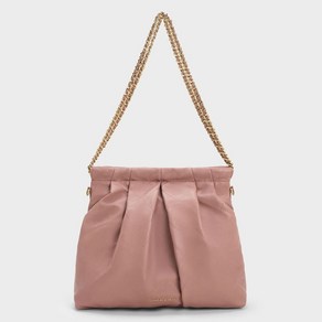 CHARLESKEITH DUO 두오 블레이드 체인 핸들 호보백 (MAUVE)