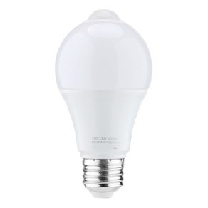 12W 모션 센서 전구 실내 / 실외 운동 활성화 보안 LED 전구 1000LM E26 / B22 3500K의 따뜻한 화이트