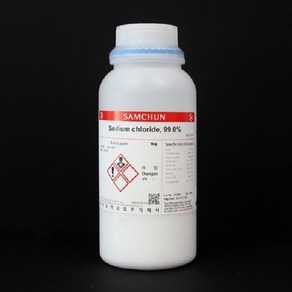 Nacl (Sodium chloide) 99.0% 1kg 염화나트륨 시약, 1개